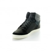 Le Coq Sportif Basket Portalet Mid Craft Noir/Gris Noire - Chaussures Basket Montante Vendre Paris